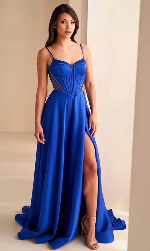 Ellie Wilde EW36227 - Cutout Back Bustier Prom Dress