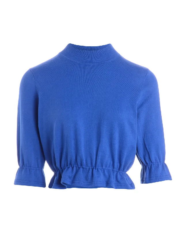 Label Blue Frill Jumper