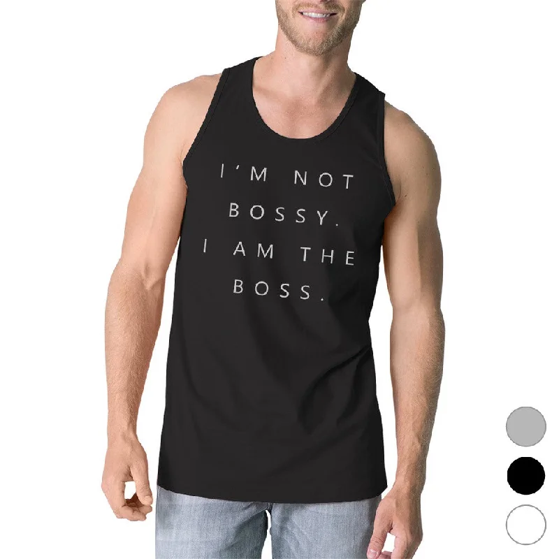 I'm Not Bossy Mens Funny Saying Gym Tank Top Humorous Gift For Him