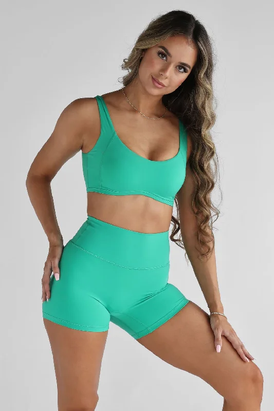 Luxe Signature Crop - Apple Green