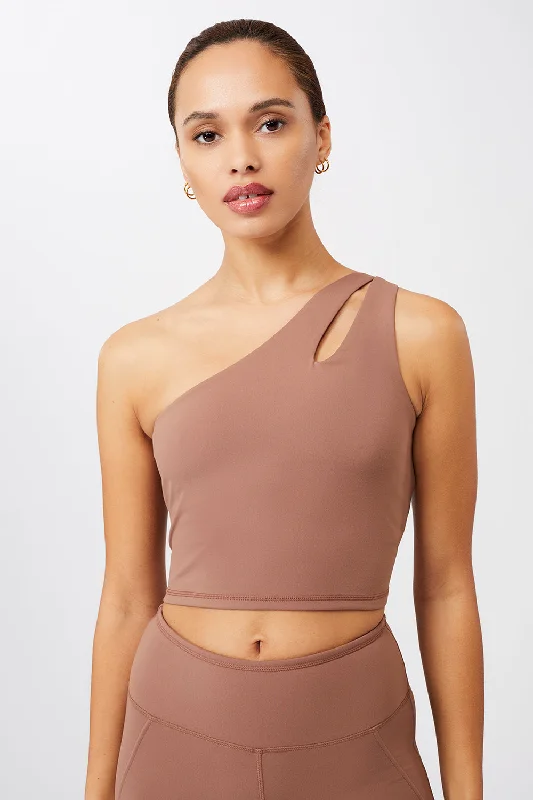 Cropped Shoulder Top (Cappuccino)