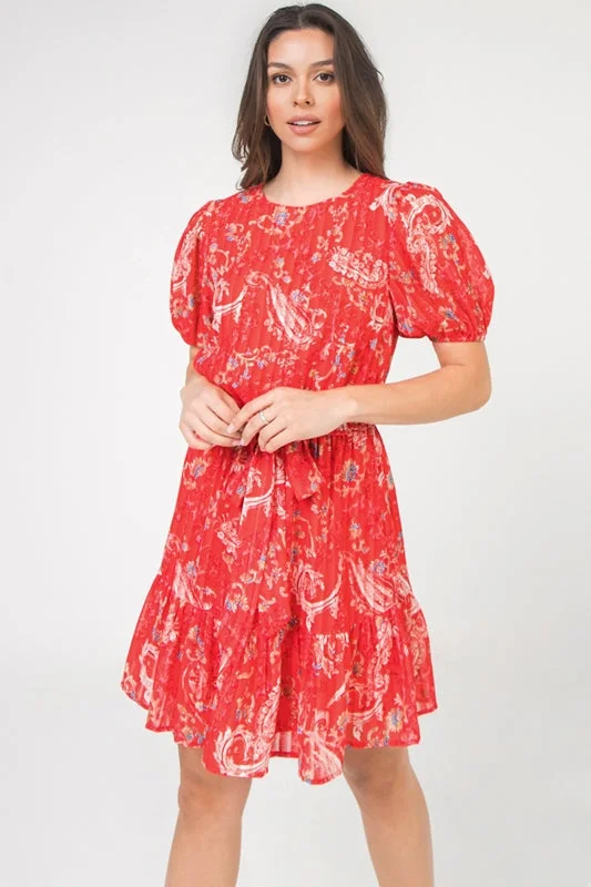 My Heart Is With You Dress - Red