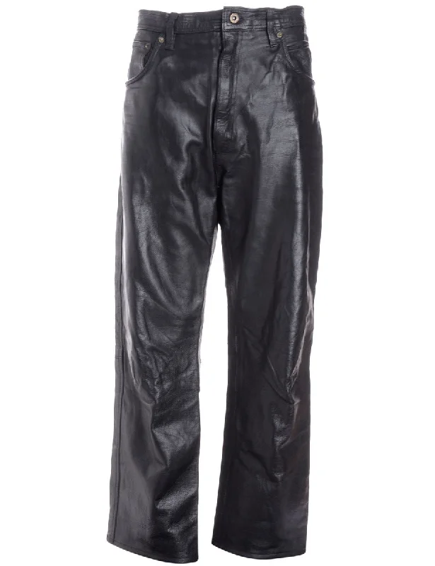 Label Bella Leather Cropped Trouser