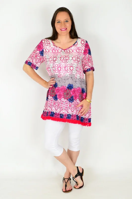 Phoebe Flower Tunic Top