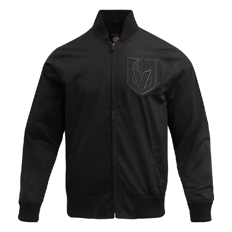 NHL VEGAS GOLDEN KNIGHTS NEUTRAL TWILL JACKET (BLACK)