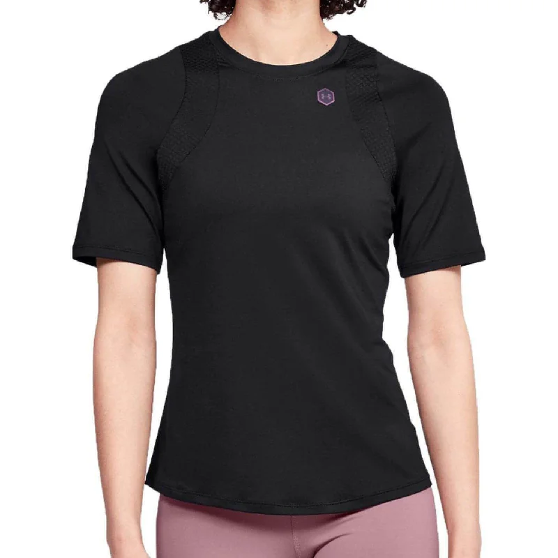 Under Armour Rush Short Sleeve Womens Training Top - Black