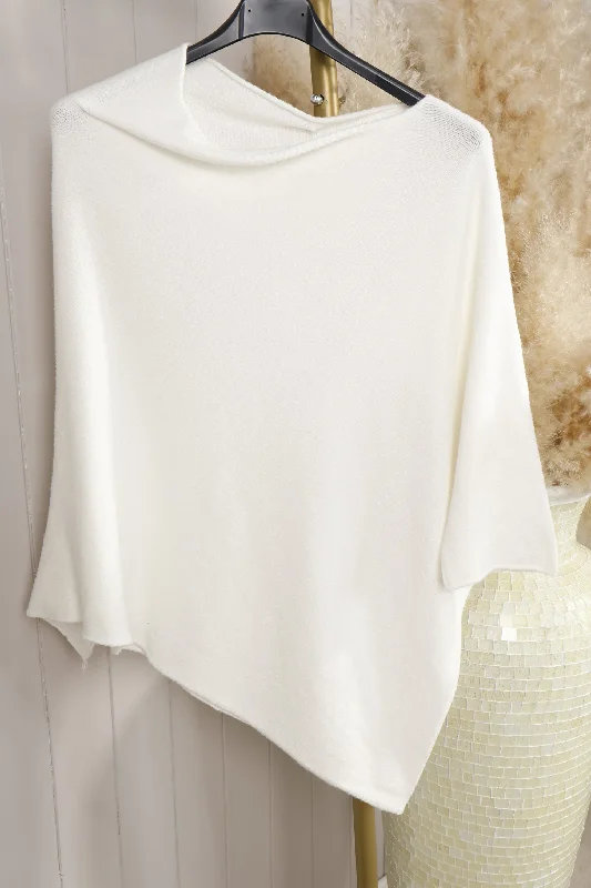 Clover Asymmetric Jumper Cream