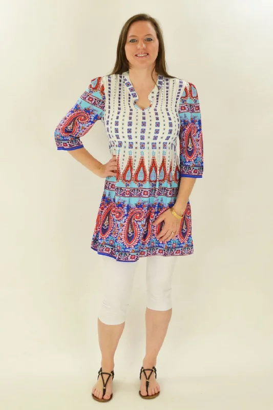 Peppa Paisley Blue Tunic