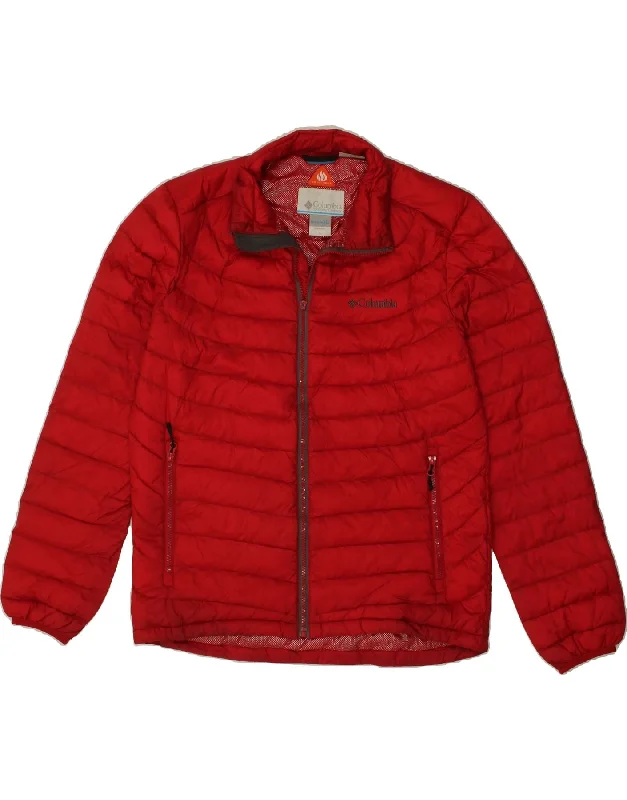 COLUMBIA Womens Omni-Heat Padded Jacket UK 18 XL Red Nylon