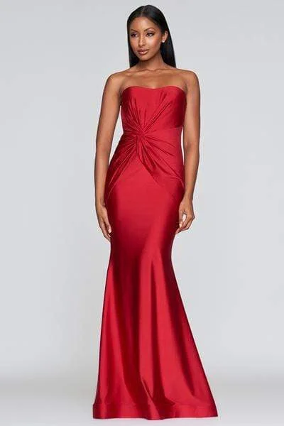 Faviana - S10381 Long Stretch Charmeuse Dress