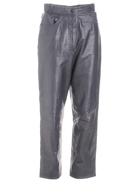 Label Bella Leather Cropped Trouser