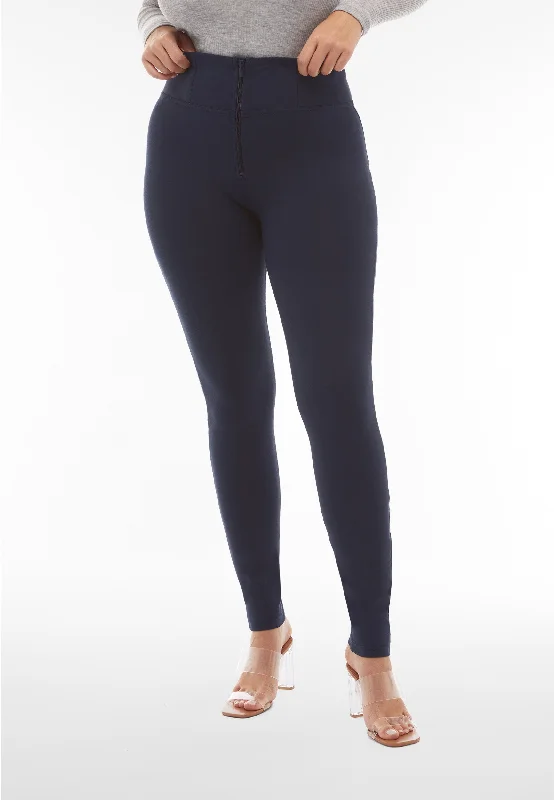 Navy High Waist Full Length