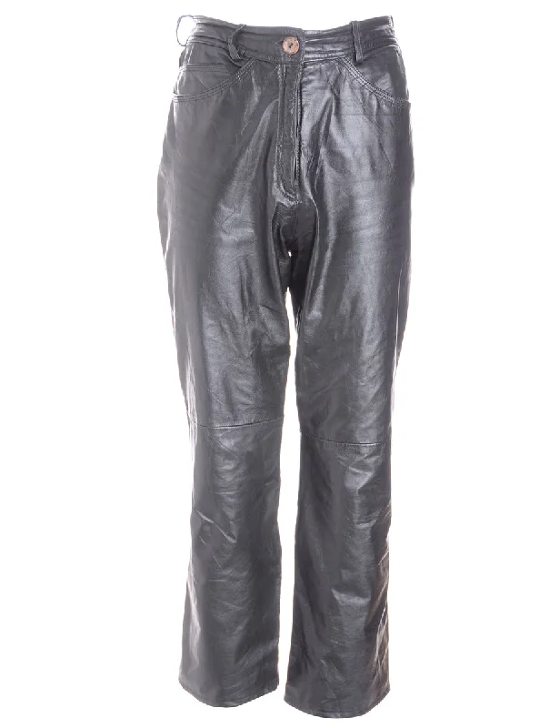 Label Bella Leather Cropped Trouser