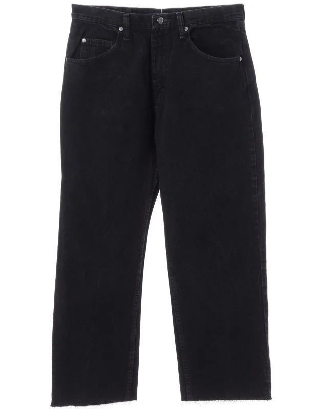 Label Black Cropped Jeans