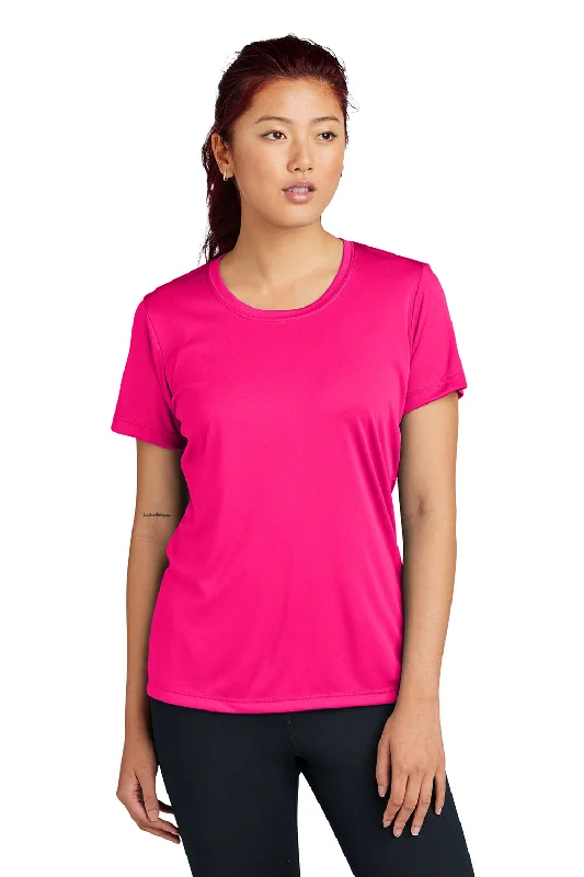 Sport-Tek Womens Competitor Moisture Wicking Short Sleeve Crewneck T-Shirt - Raspberry Pink - Closeout