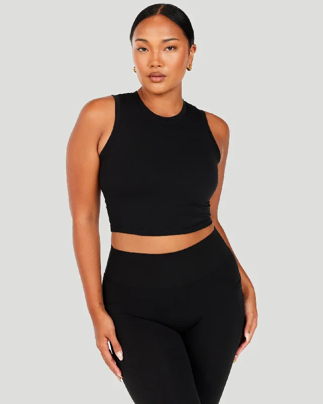 Aura Ringer Tank - Black