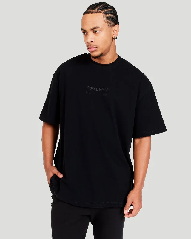 Capital V2 Oversized Tee - Black / Black