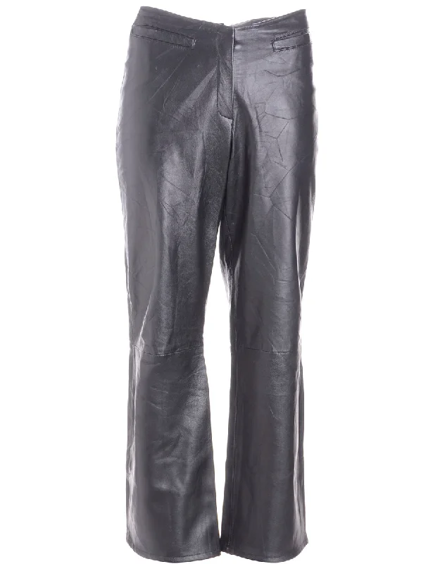 Label Bella Leather Cropped Trouser