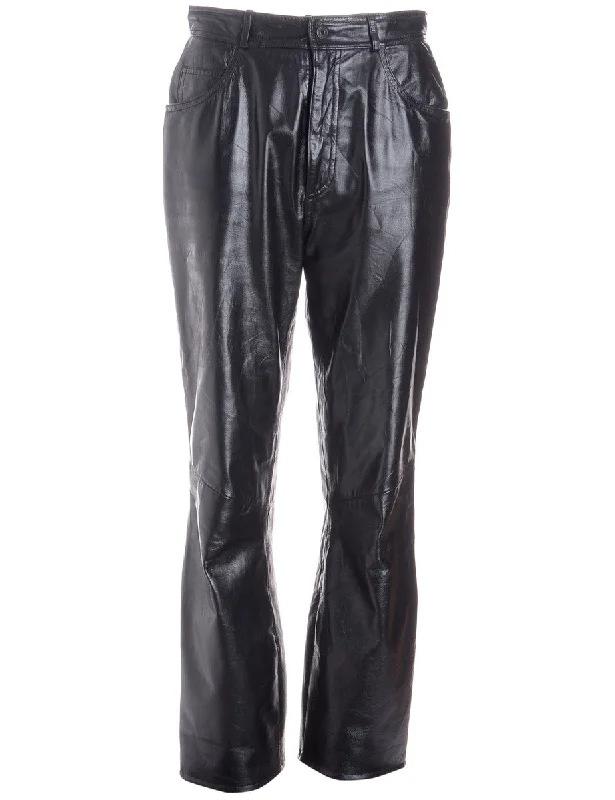 Label Bella Leather Cropped Trouser