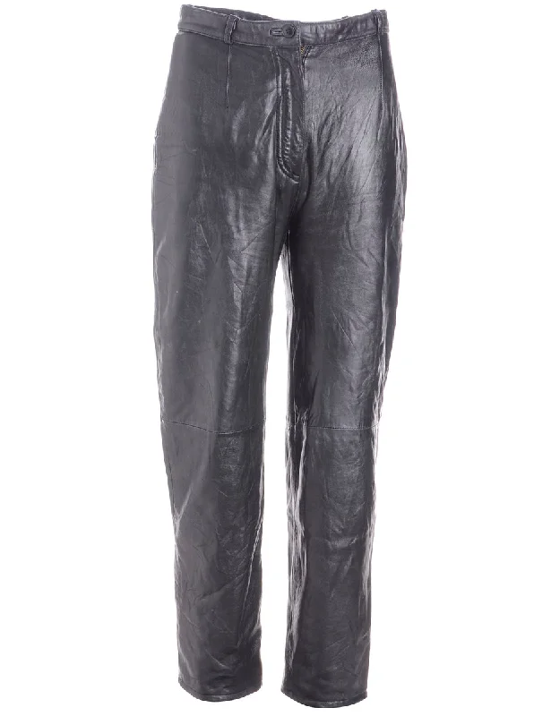 Label Bella Leather Cropped Trouser