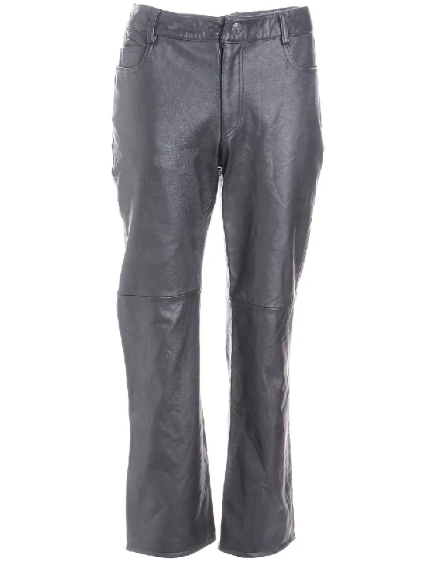 Label Bella Leather Cropped Trouser