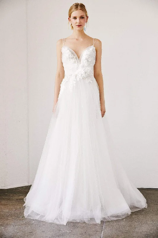 Tadashi Shoji - Conradina Tulle Applique Gown