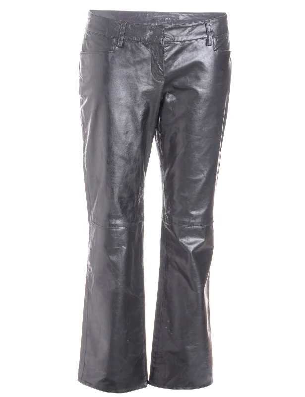 Label Bella Leather Cropped Trouser