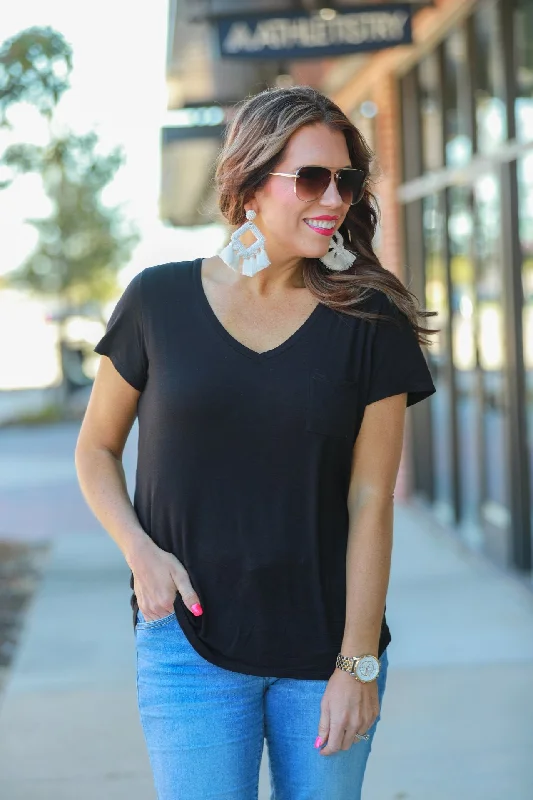 Jess Lea Basic Pocket Tee