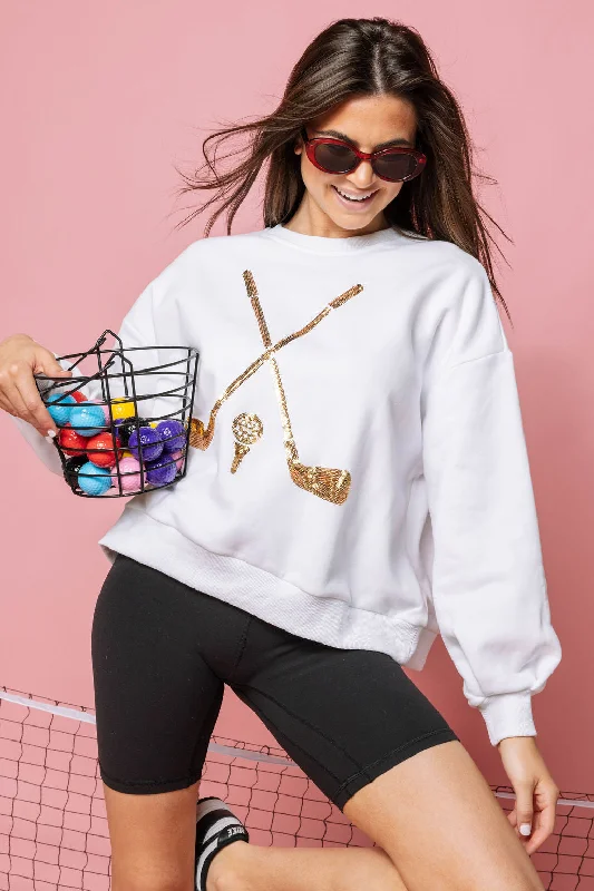 Gold Golf Sweatshirt