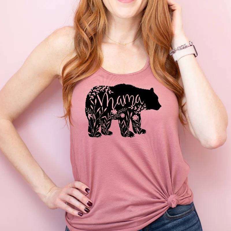 Floral Mama Bear Tank Top