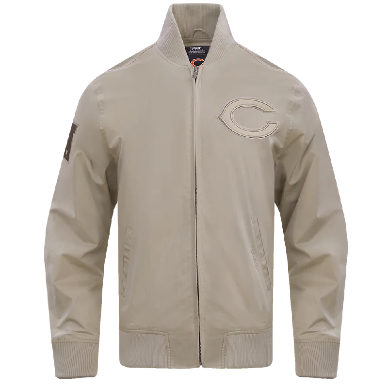 NFL CHICAGO BEARS NEUTRAL TWILL JACKET (TAUPE)