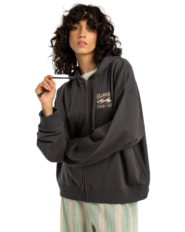 Nice Vibes Hoodie in Off Black