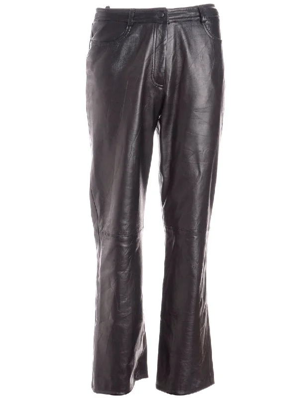 Label Bella Leather Cropped Trouser