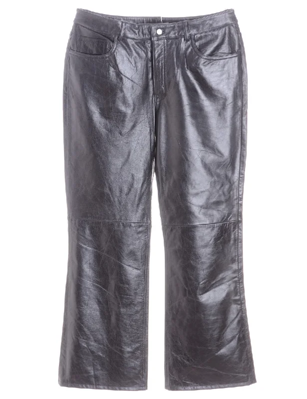 Label Bella Leather Cropped Trouser