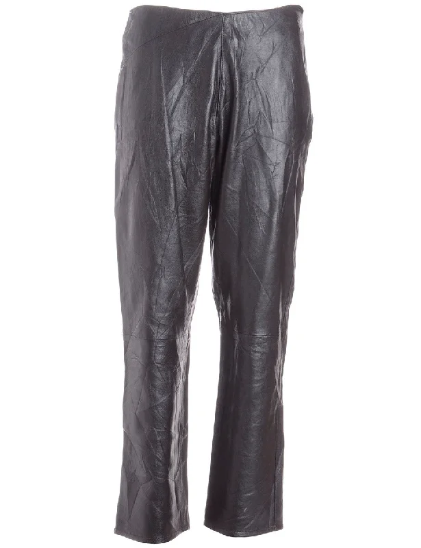 Label Bella Leather Cropped Trouser