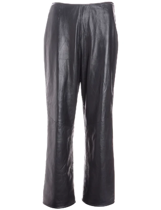 Label Bella Leather Cropped Trouser