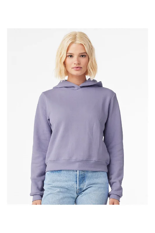 Bella + Canvas Womens Classic Hooded Sweatshirt Hoodie - Dark Lavender