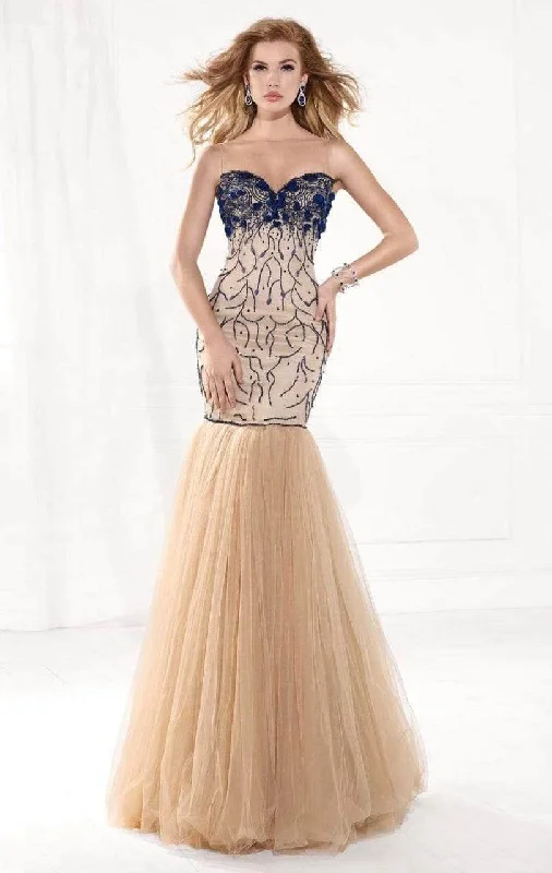 Tarik Ediz MTE92390 - Embellished Trumpet Prom Gown