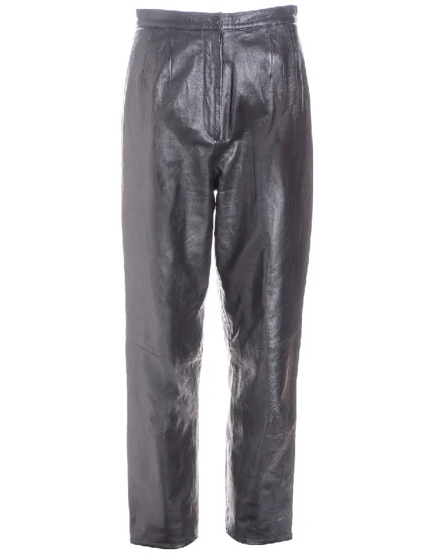 Label Bella Leather Cropped Trouser