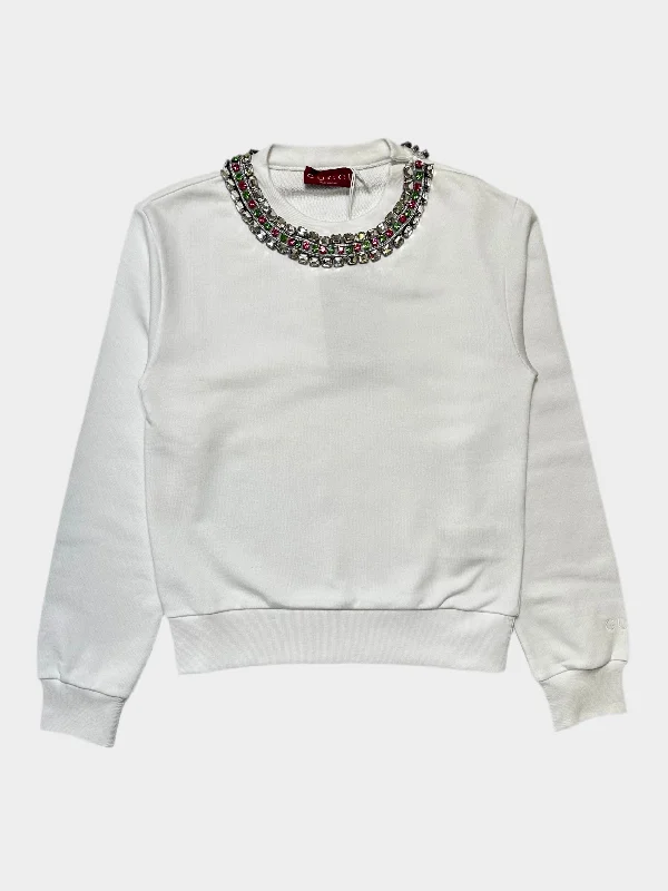 Rhinestones Crewneck Sweater