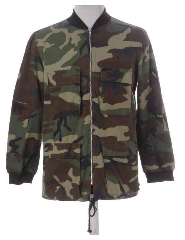 Label Camo Bomber Jacket