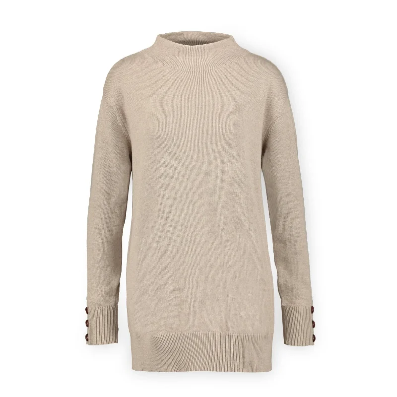 Funnel Neck Tunic Sweater