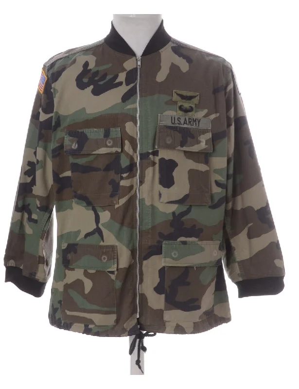 Label Camo Bomber Jacket