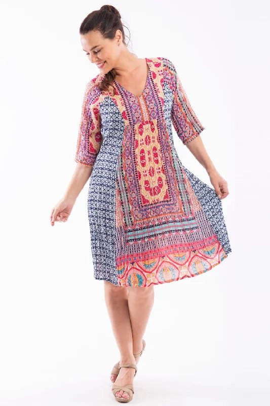 Olympia Print Tunic Dress