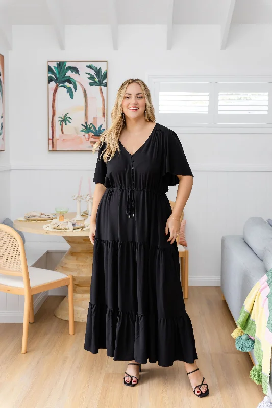 Bonnie Maxi Dress in Black