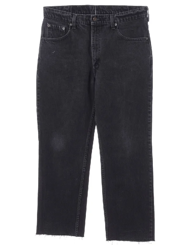 Label Black Cropped Jeans