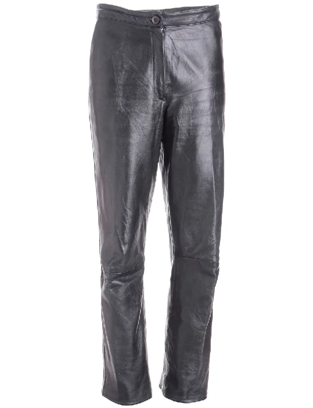 Label Bella Leather Cropped Trouser