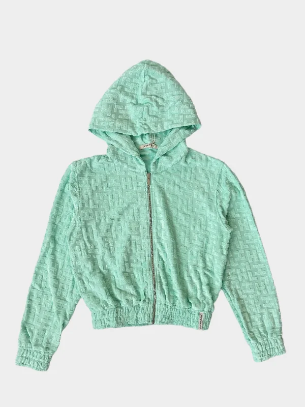 Sponge Monogram Zipped Hoodie