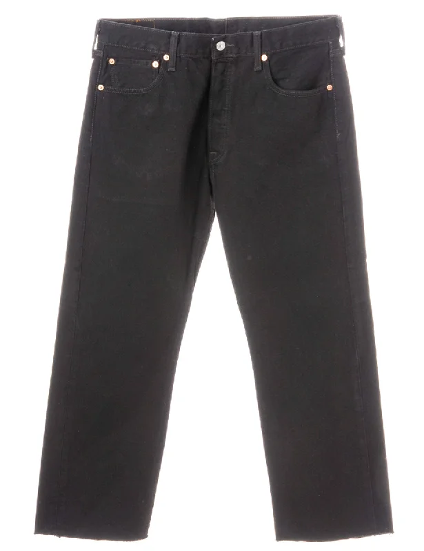 Label Black Cropped Jeans